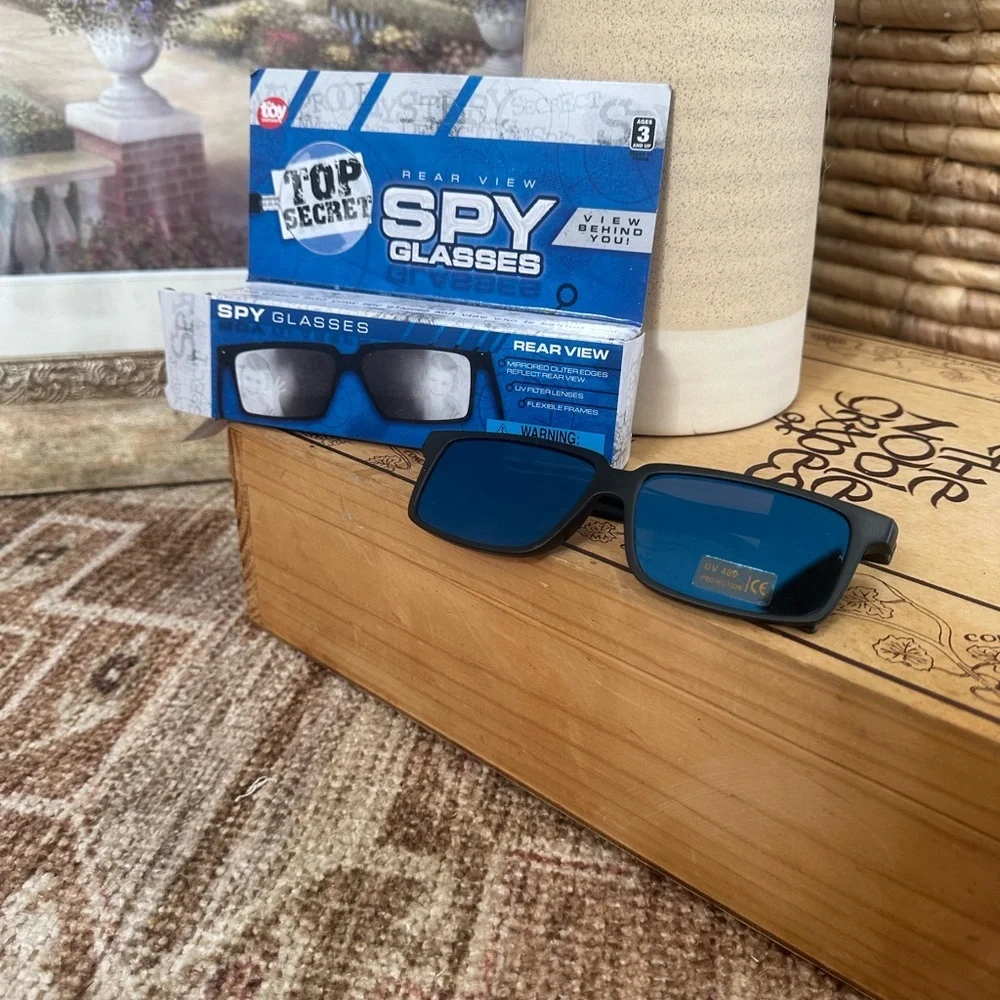 New Children’s Detective Spy Sunglasses Rear View Top Secret UV Sun Protect